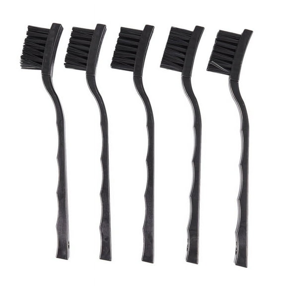 5 Pcs Black Non Slip Handle PCB Rework ESD Anti Static Dust Brush 17cm pwm25