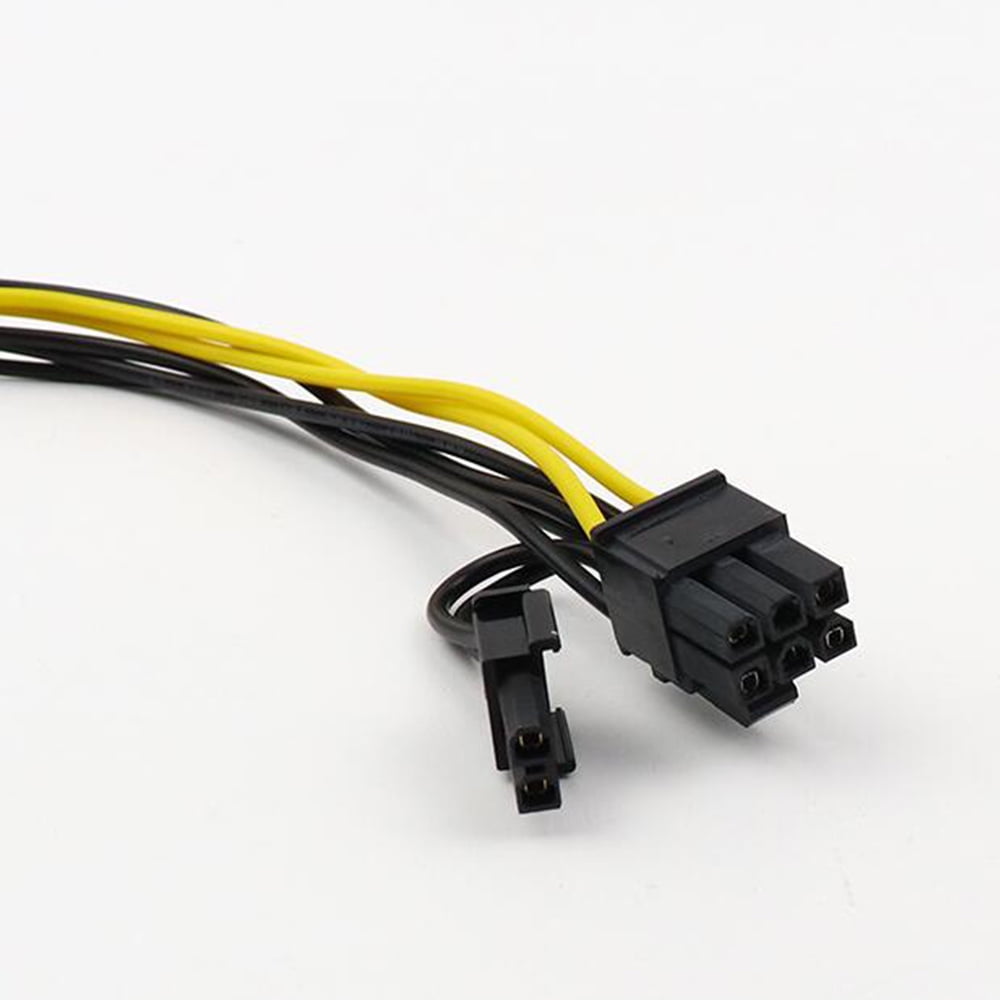 2 X SATA 15 Pin Male To Graphics Card PCI-e PCIE 8  6+2  Pin Female Video Card Power Supply Cable