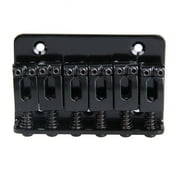 HOT! 6 Saddle Hardtail Bridge Top Load 65mm Electric Guitar Black