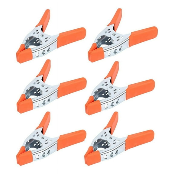 HOT 6pcs 6Inch Spring Clamp, Heavy Duty Metal Clamps, 2.5-Inch Jaw Opening