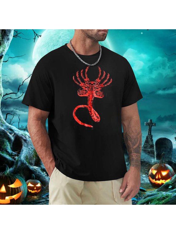 HOT! ALIEN Covenant Facehugger Vintage Horror Movie Promo T-Shirt Gift S-5XL