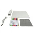thumbnail image 2 of IFNWSV 5.90x5.90in Acrylic Dry Erase Board With Light, LED Note Board With Color, Light Up Dry 2 of 12