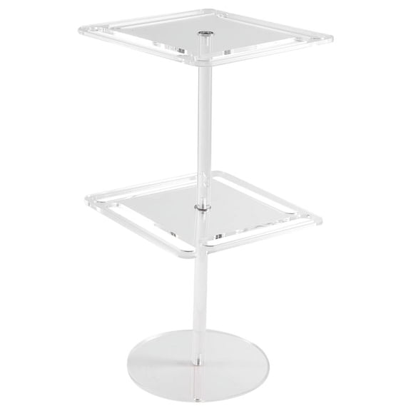 HOT! Acrylic Sunglasses Holder Stand 360 Degree Rotating Eyeglasses Display Rack Eyewear Organizer Transparent Double Layer