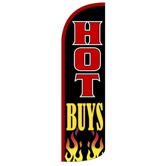 HOT BUYS Windless Flag (Hardware Not Included) |Advertisement /Business Flags | Feather Flag |