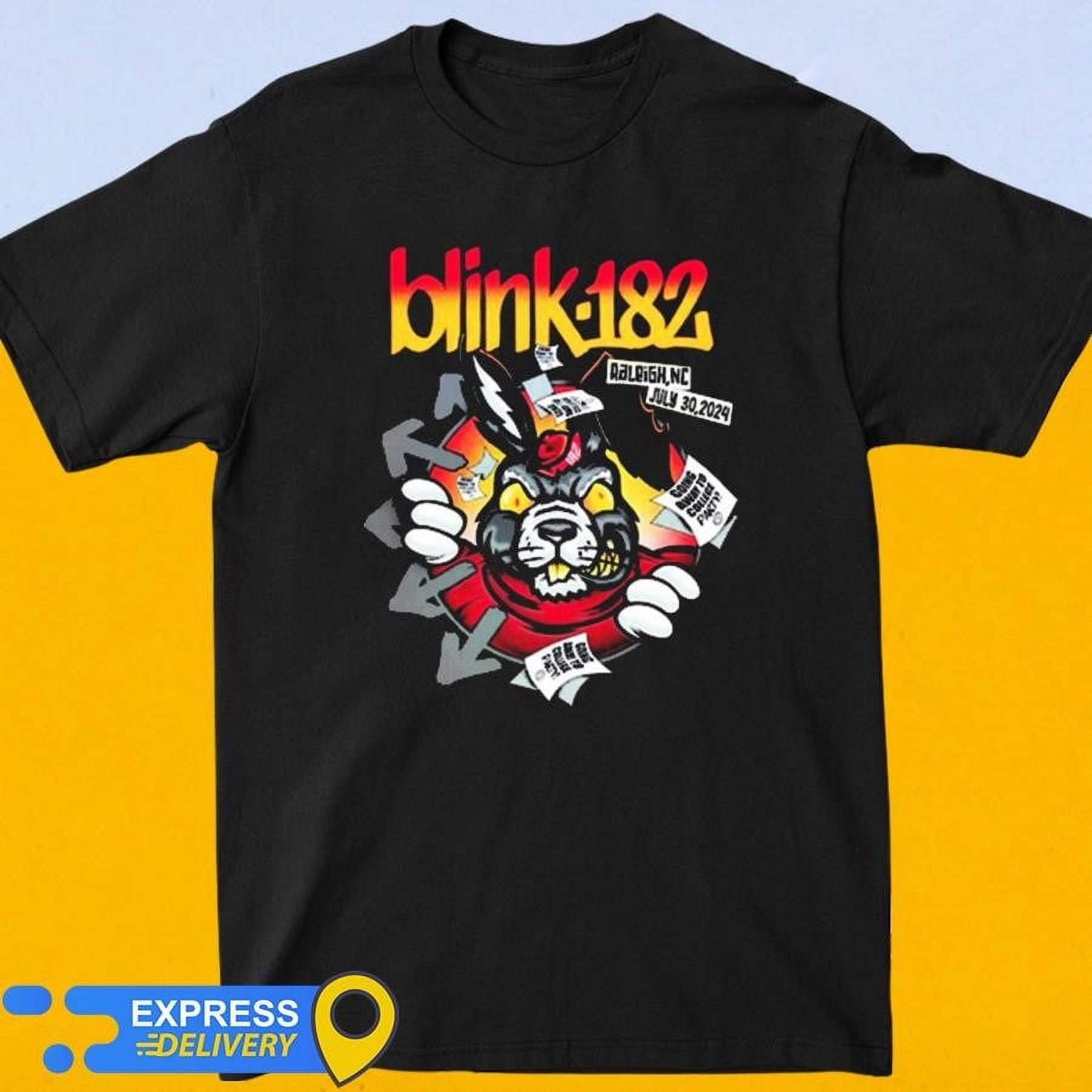 HOT!Blink182 Arena Raleigh, NC July 30, 2024 Event TShirt S5XL