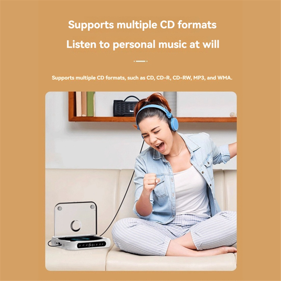 HOT Bluetooth CD Player Portable BT Speaker LED Screen Stereo HIFI Sound Quali Built in Rechargeable Battery