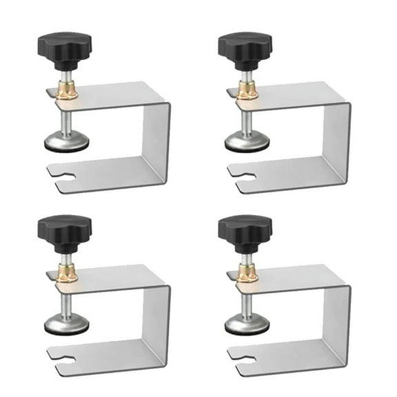 C Clamp Cabinet Hardware Jig Drawer Fixing Clip for Install Door Drawer Flexible Woodworking Tools 4PCS Basic4 x Clamp
