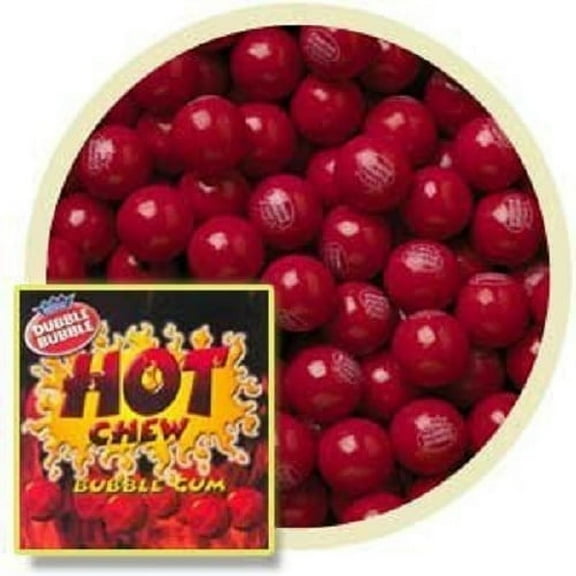 HOT CINNAMON 3LBS DUBBLE BUBBLE GUMBALLS