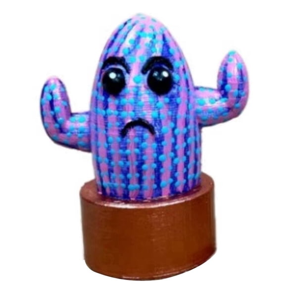 HOT Cactus Doll Big Eye Miniature Unique Mini Desktop Ornaments Room Decoration C