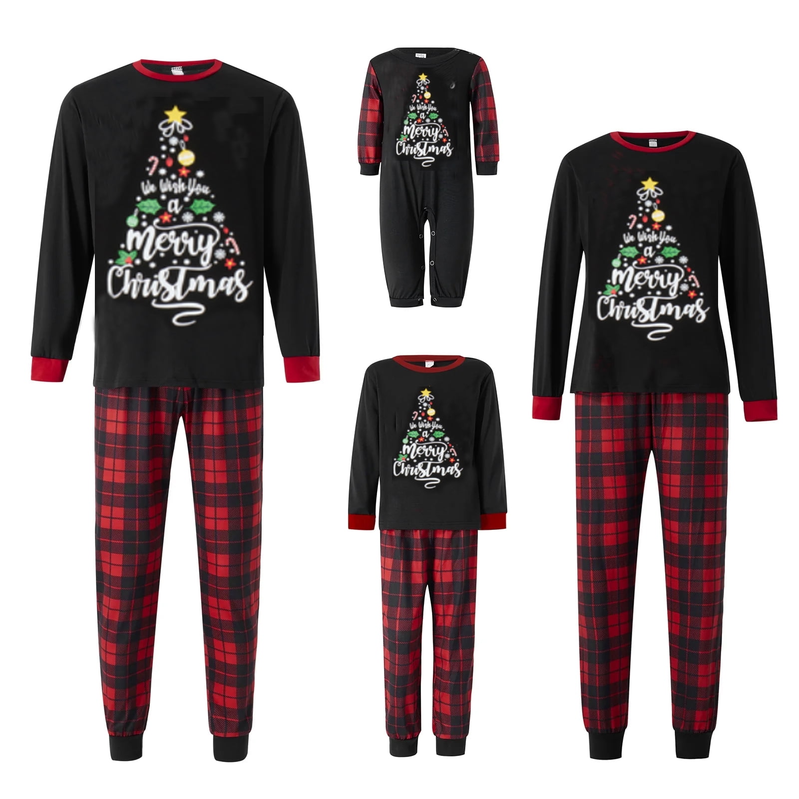 HOT Christmas Pajamas For Family Pajamas For Women Set - Walmart.com