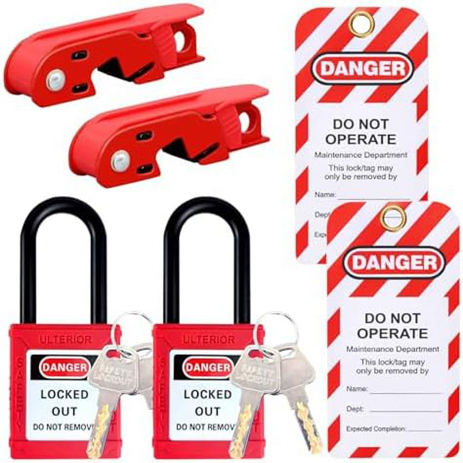 HOT! Circuit Breaker Lockout Set, Lockout, Tagout Tag, for Standard ...