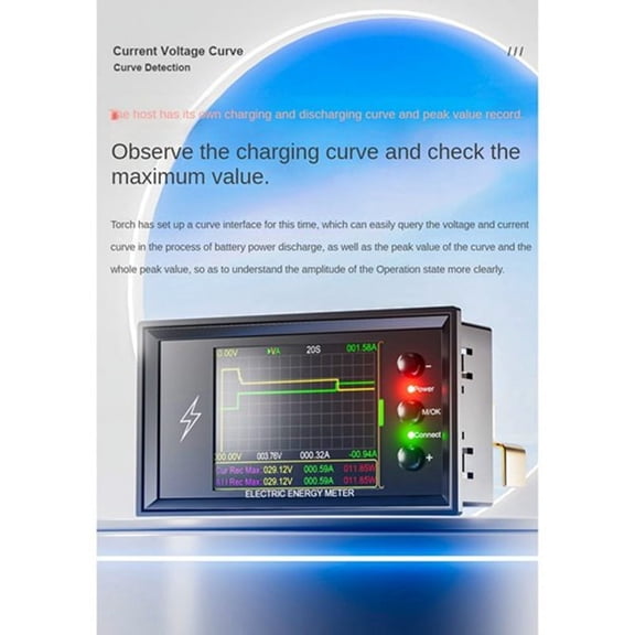 HOT DC 0-420V 400A WiFi Electric Energy Meter Battery Capacity Tester Digital Display Current Voltage Power