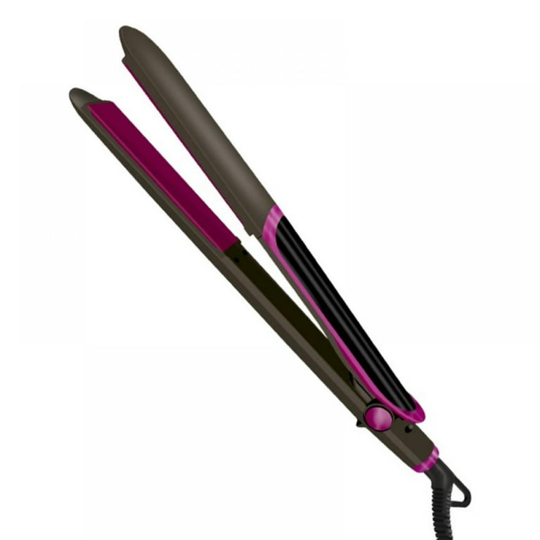 HOT DEALS Hair Straightener and Curler 2 in 1 Twist Straightening Curling Iron Professional Negative Ion Flat Iron with Adjustable Temp for All Hair Types Instant Heating Walmart