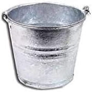 Behrens 5 Quart Steel Pail Hot-Dipped Galvanized Steel in Silver   Heritage American-Made Outdoor & Workshop Container