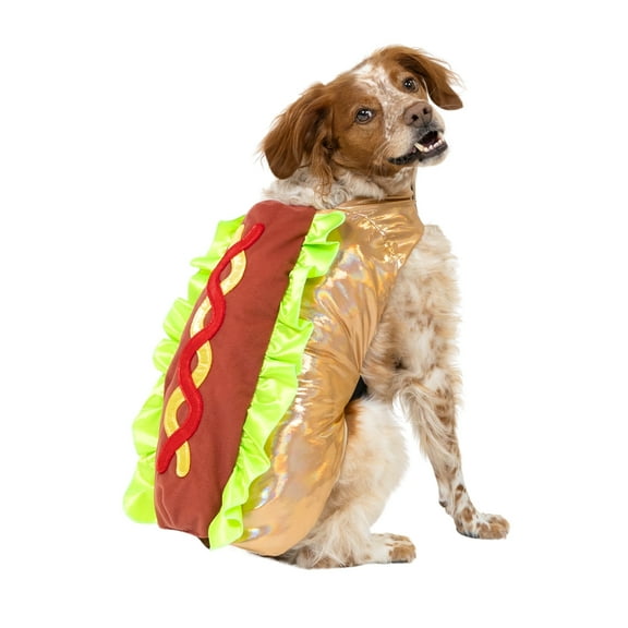 Vibrant Life Halloween Hot Dog Costume for Dogs, Multicolor, Medium