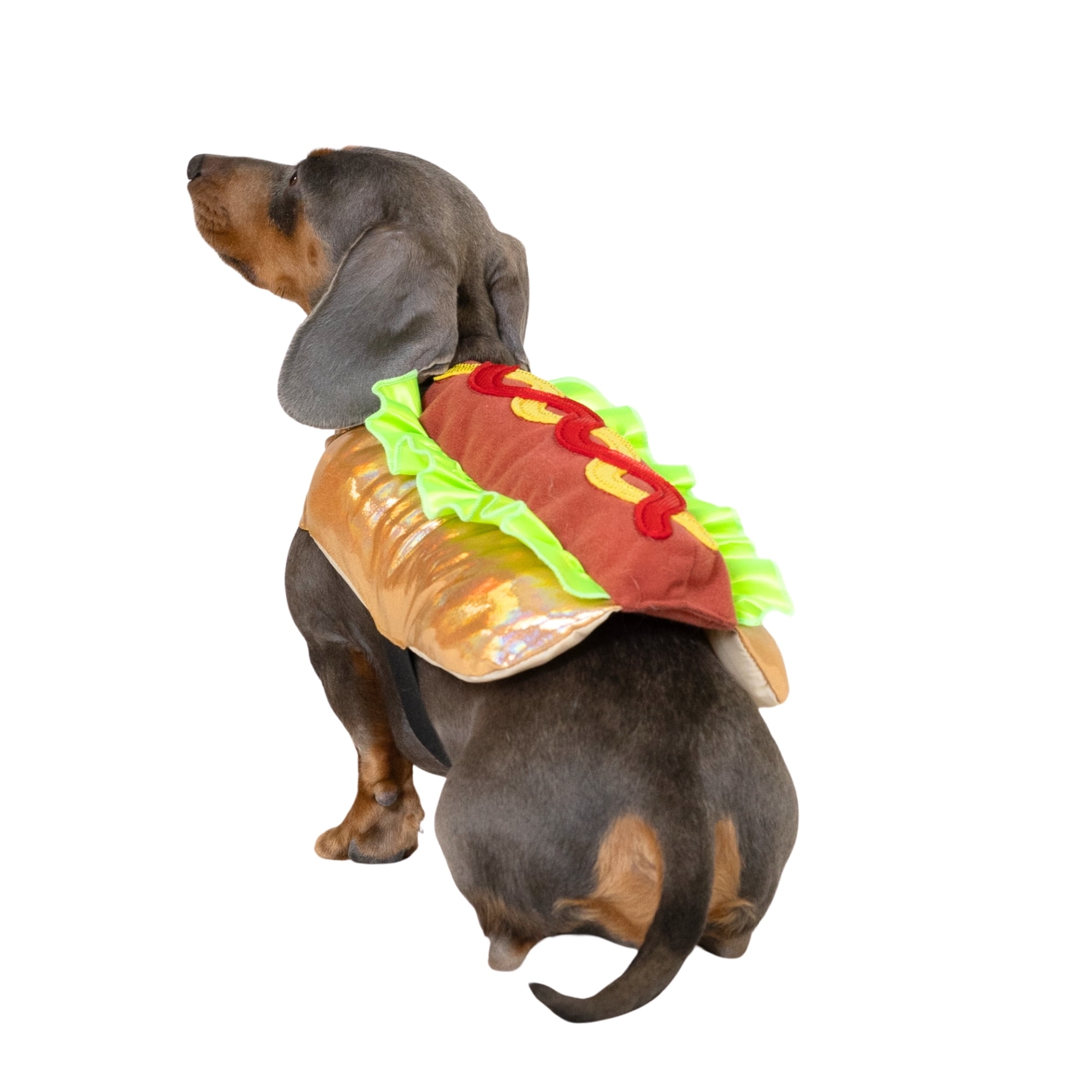 Vibrant Life Halloween Hot Dog Costume for Dogs and Cats, Multicolor, XS