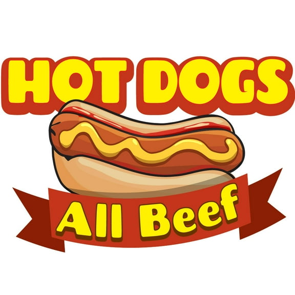 HOT DOGS 24" Concession Decal sign cart trailer stand sticker equipment