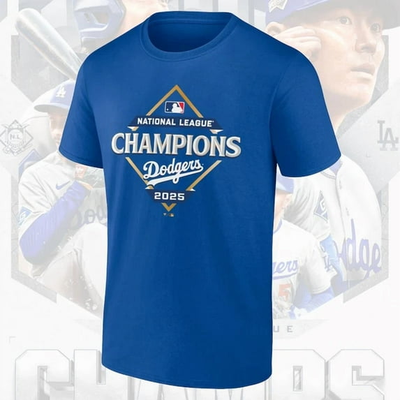 HOT !! Dodgers 2025 Champion Shirt ,Royal Color,Size M