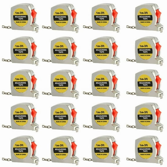 HOT Electroplated Tape Measure Mini Steel Gift Metric and English Dual System Brake Recovery