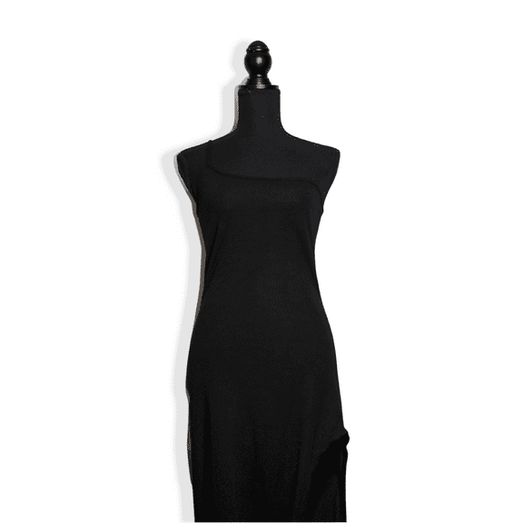 'HOT GIRL'' One-Shoulder, Side-Slit Dress