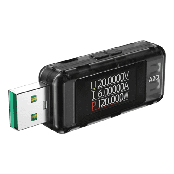 HOT HOT A2Q USB and Current Meter Tester Fast Charging 8A 120W Power with Acceleration