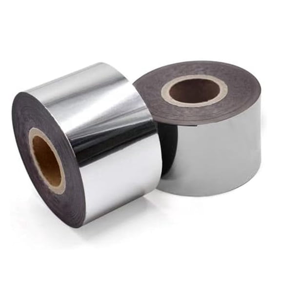 Hot Stamping Foil Paper with 1.5x400ft,Hot for Leather Bronzing Machine DIY Decoration Silver