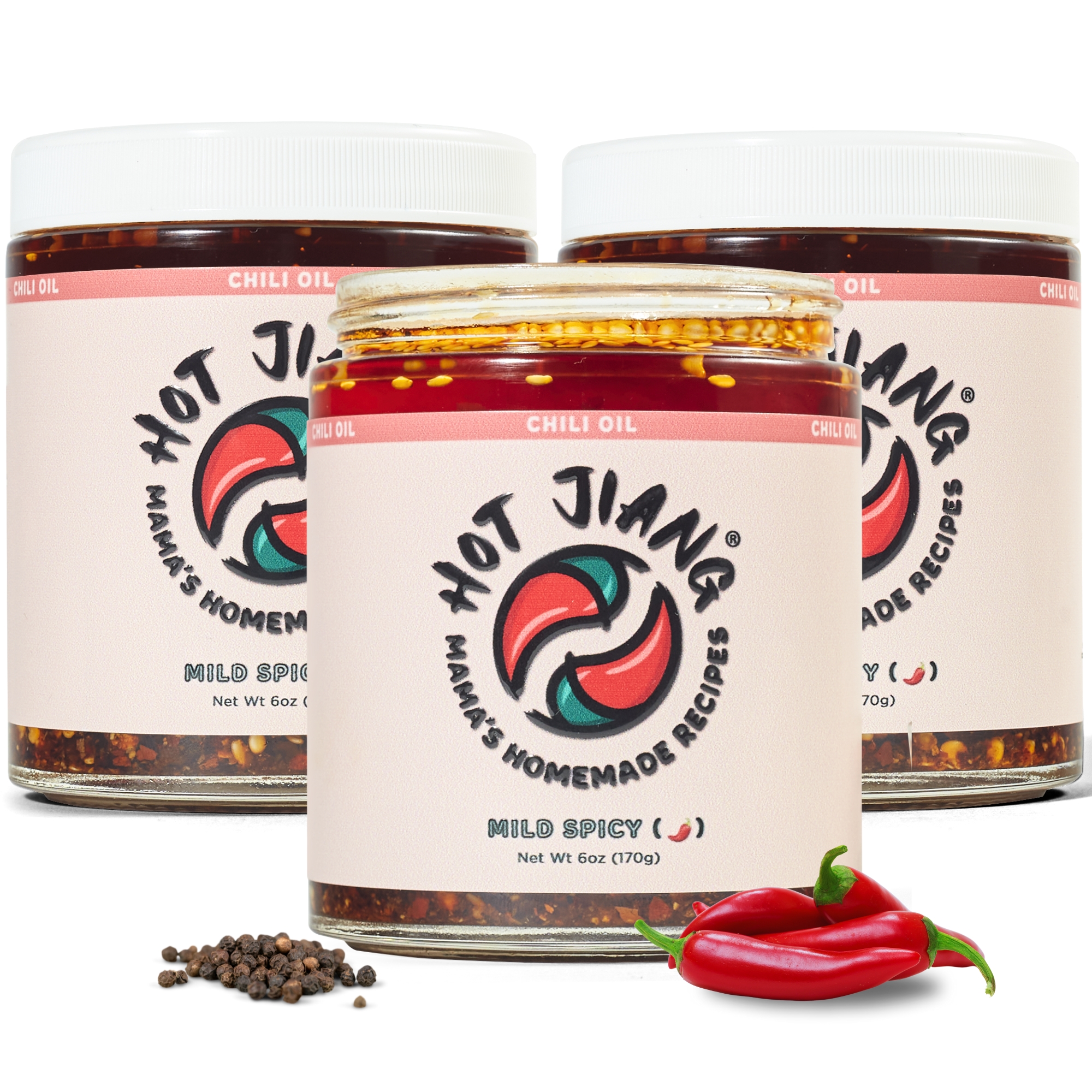 HOT JIANG® Chili Oil Crisp All Natural & Vegan Spicy Hot Chili Sauce