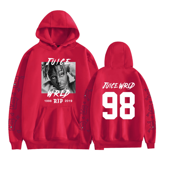 HOT Juice Wrld 98 Hoodie RIP Merch Men Women Sweatshirt Couple Hip Hop Casual Sweatshirts Hooded Pullover
