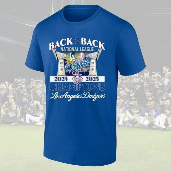 HOT! Lets Go Dodgers 2025 National League Champion Shirt ,Royal Color,Size XL