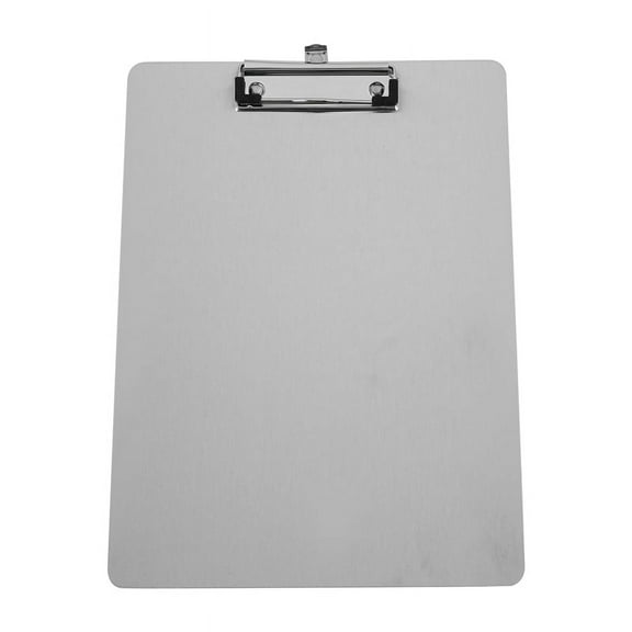 Metal Clipboard Folder A4 Stainless Steel Clip Board Bill Storage Folder Writing File Board Menu Splint for Business
