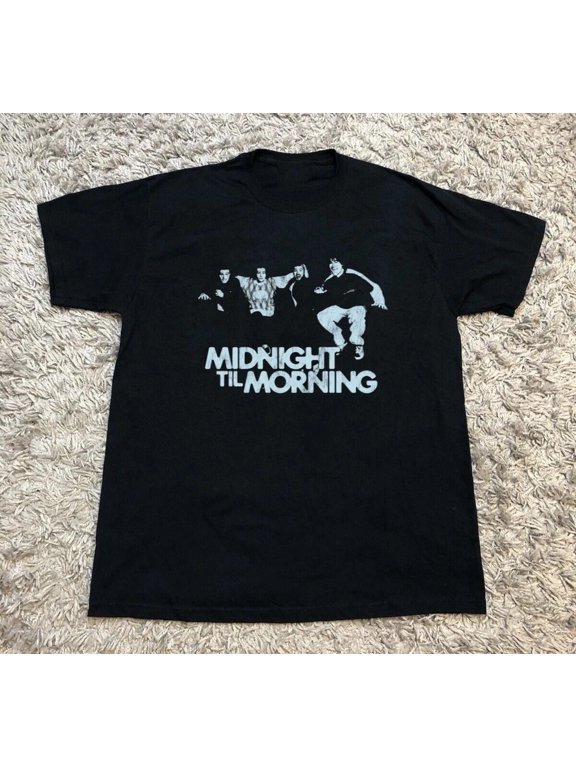 HOT! Midnight Til Morning Black Cotton Shirt Full size S-3XL Reprint T-Shirt