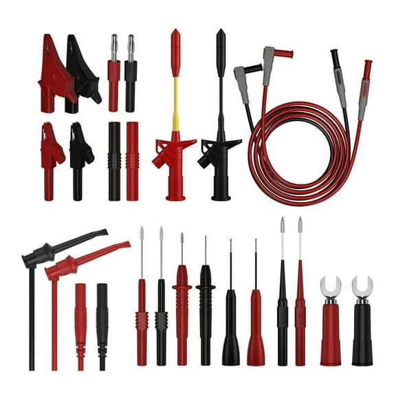 HOT Multimeter Test Leads Kit with Digital Electrical Probes Set Alligator Clips Hook Tweezer Flexible Wire