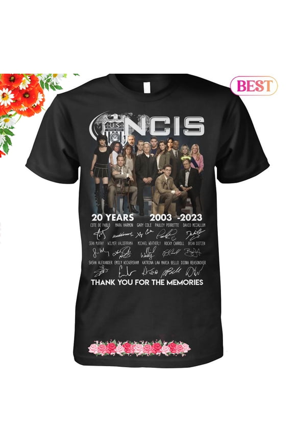 HOT NCIS 20 Years 2003-2023 Thank You For The Memories Unsiex T-Shirt