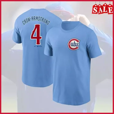 HOT NEW - 2025 Pete Crow-Armstrong #4 Cubs Name & Number Player For Fans