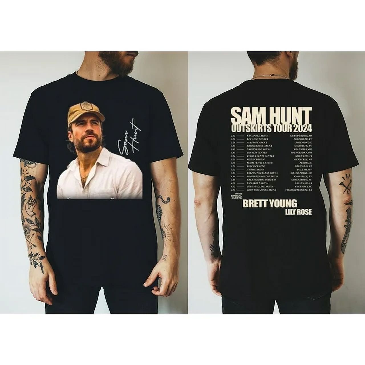 HOT NEW 2SidezClownz ,Sam Hunt Graphic Shirt, Sam Hunt 2024 Locked Up