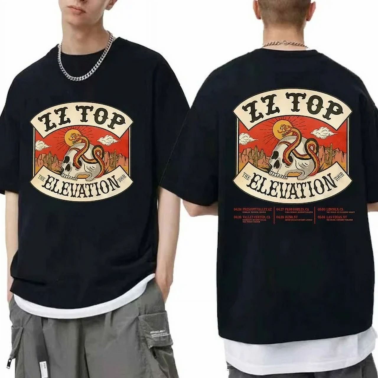 HOT NEW 2SidezClownz ,ZZ Top The Elevation Tour 2024 Shirt ZZ Top Band