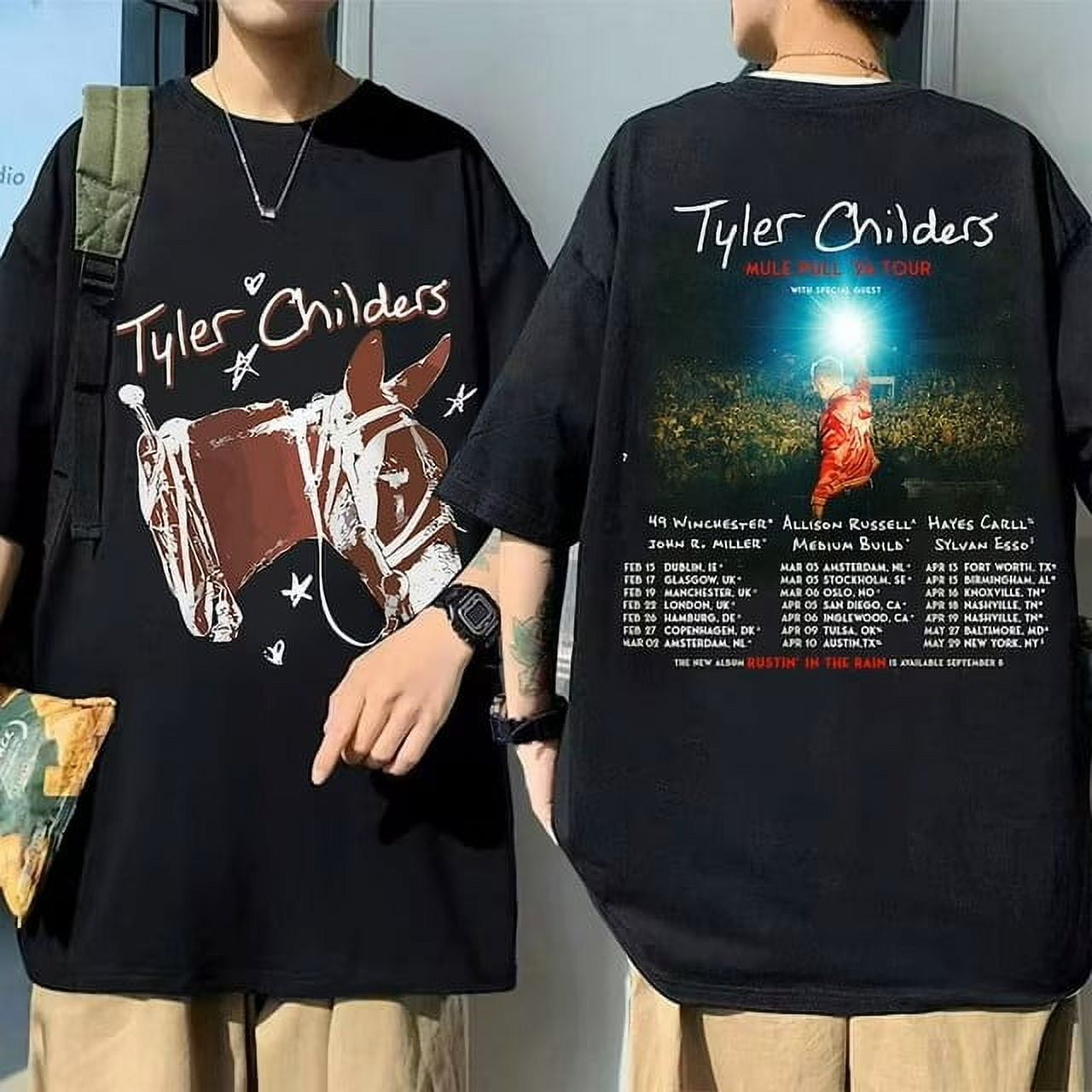 HOT NEW 2Sidez148Clownz ,Tyler Childers 2024 Mule Pull Tour Shirt Tyler Childers Concert 2024