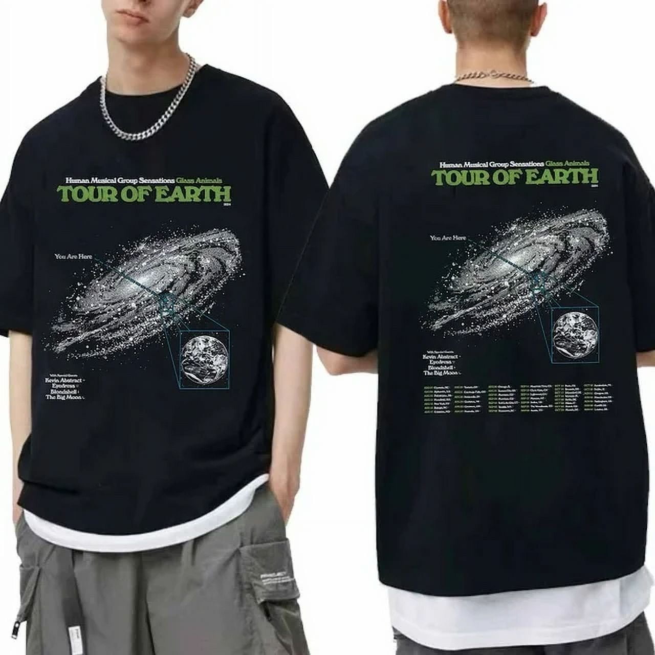 HOT NEW CIEN 2SIDE ,Glass Animals Tour of Earth 2024 Shirt Glass