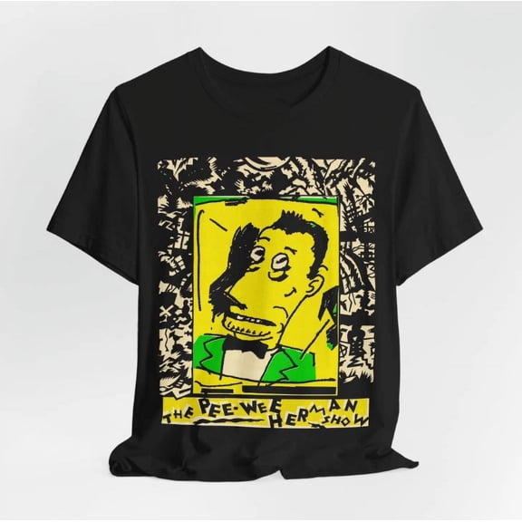 HOT NEW Pee Wee Herman BLACK T-shirt short sleeve All sizes S-5XL XB565 | eBay
