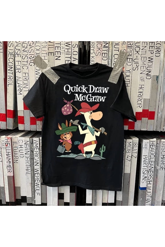 HOT NEW Quick Draw McGraw cartoon T-shirt Unisex All sizes XB641 | eBay