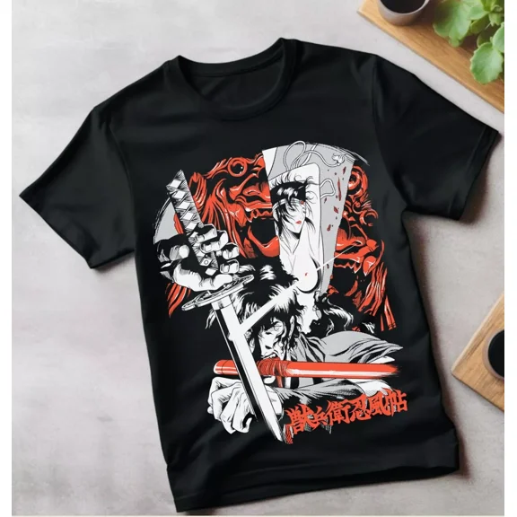 HOT!Ninja Scroll Kagero Moon Jubei Anime Manga Tshirt T-Shirt Tee ALL SIZES