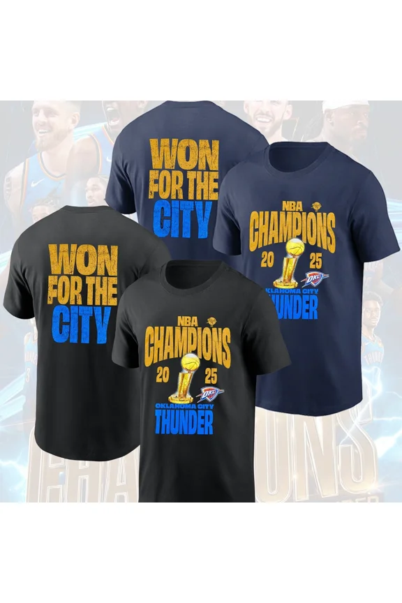 HOT!! Oklahoma Basketball T-shirt OKC Team Finals 2025 Champions Won For The City Fan Gift Tee,Black Color,Size M