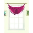 thumbnail image 1 of HOT PINK ELEGANCE FASHION M12 VALANCE WATERFALL FAUX SILK WITH TASSELS GROMMETS SEMI SHEER VALANCE KITCHEN ,NURSERY,BATHROOM, EVENTS, WEDDING,PARTY'S SIZE 38" WIDE X 22" LONG, 1 of 1
