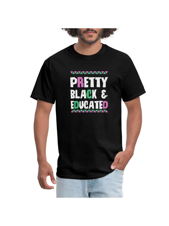 HOT Pretty Black Educated | Black Pride Men's T-Shirt