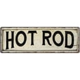 thumbnail image 1 of HOT ROD Farmhouse Style Wood Look Sign Gift 6x18 Metal Decor 206180028201, 1 of 1