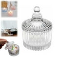 thumbnail image 1 of HOT SALE!! 1 Pcs Glass Candy Dish with Lid, Decorative Candy Jar Transparent Candy Bowl Cookie Storage Container for Home Office Desk Decor, 1 of 8