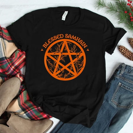 HOT SALE!! Blessed Samhain Harvest Celtic Pagan Wicca Witch T-shirt Size S-5XL
