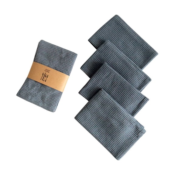 HOT SALE!! Kitchen Towel 100% Cotton Dish Cloth for Cleaning Drying Dishes, Soft & Absorbent Cloth Rags Cotton Plain Dish Towels Pineapple Pads Kitchen Rags