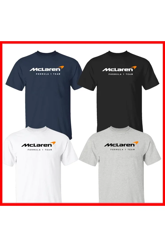 HOT SALE - McLaren Tee Racing Team F1 Formula One Unisex All Size,Navy Color,Size M