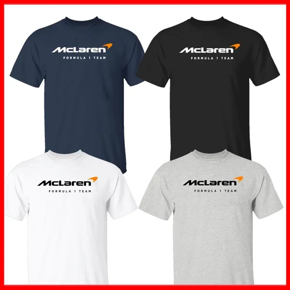 HOT SALE - McLaren Tee Racing Team F1 Formula One Unisex All Size,White Color,Size L